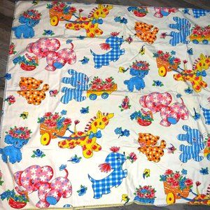 60s/70s Vintage Quilted Baby Blanket Blanket